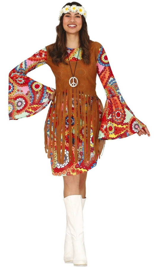 Disfraz de Hippie Brocados para mujer I Don Disfraz