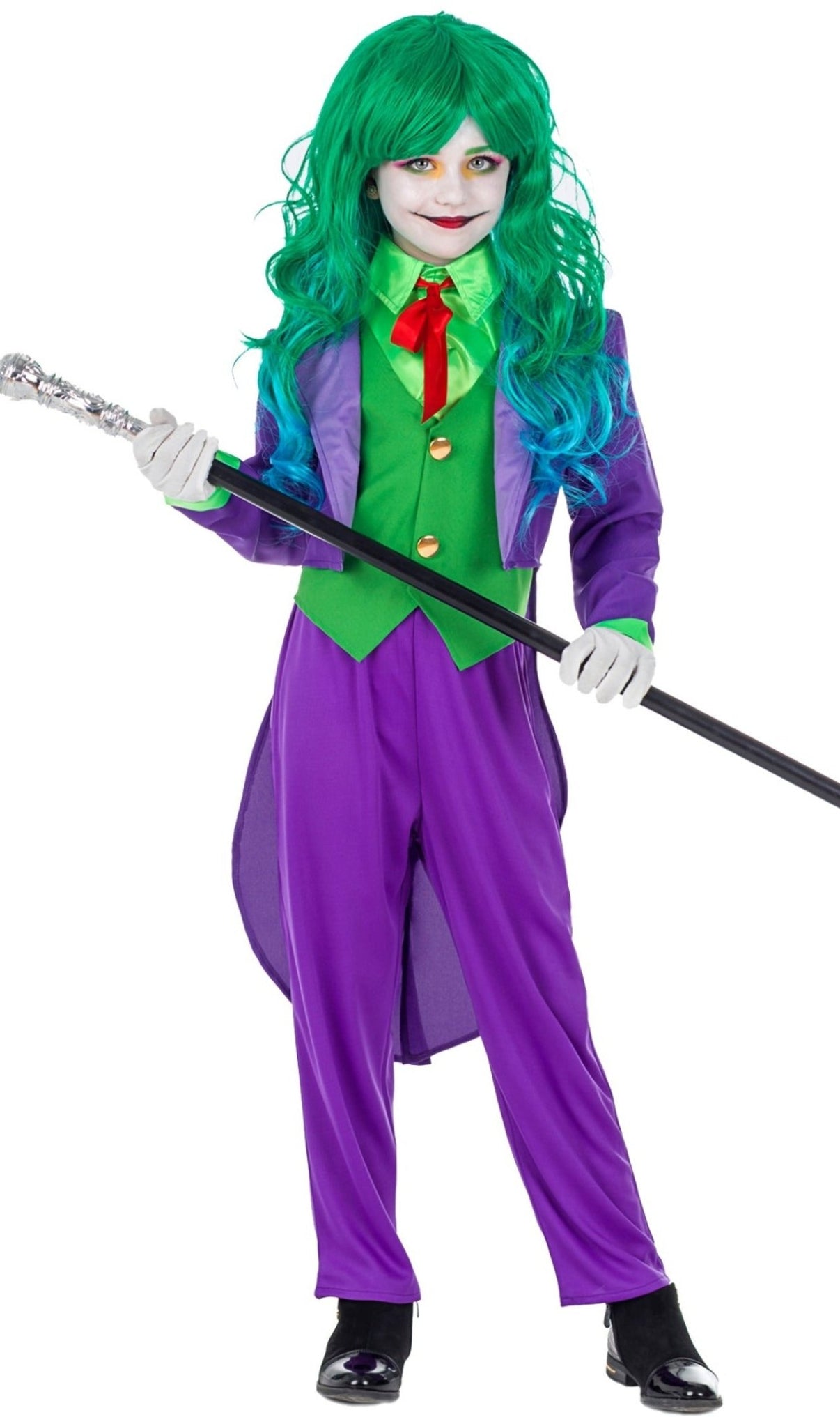 Harley Quinn Joker Vestito Bambino Costume Da Joker Perversa Per