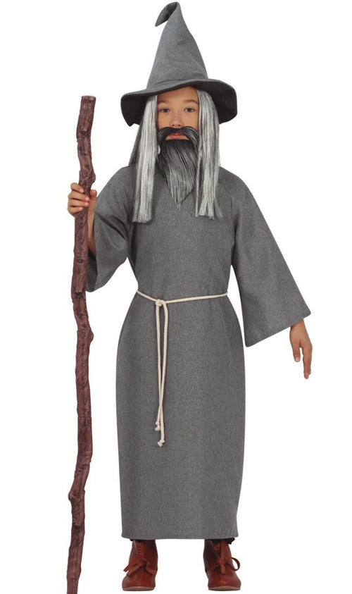 Stregone Costume Di Carnevale Da Mago Merlino Stregone Costume