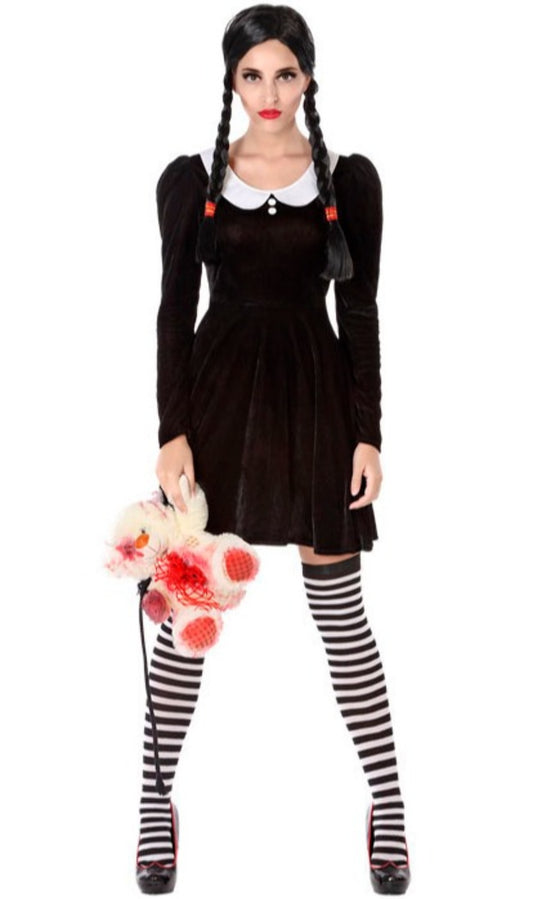 Costume Mercoledì Addams di Carnevale e Halloween 