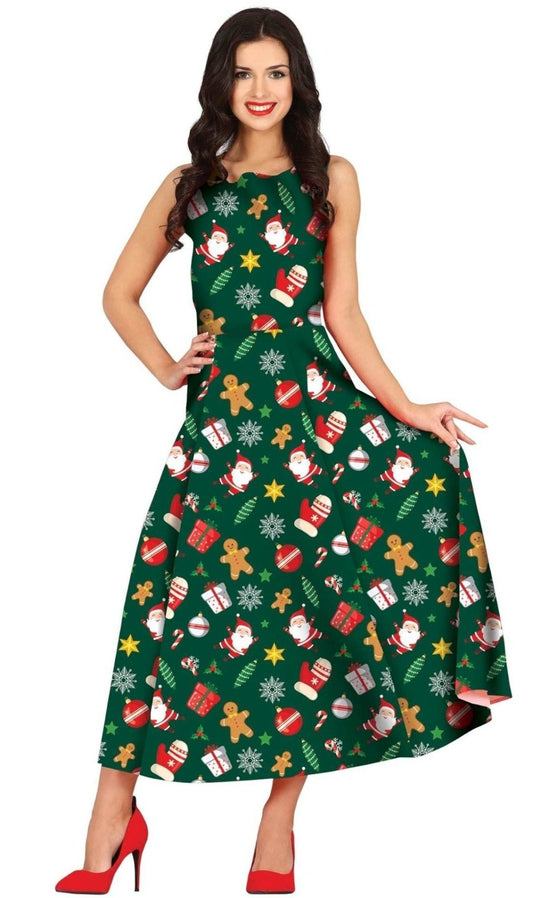 Disfraz de Navidad Verde para mujer I Don Disfraz