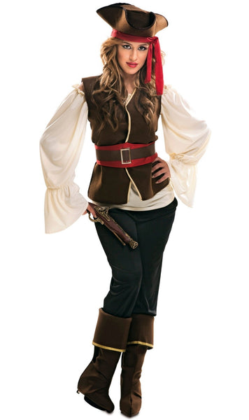 Costume Da Piratessa Bucaniere Per Adulta - Foto 3