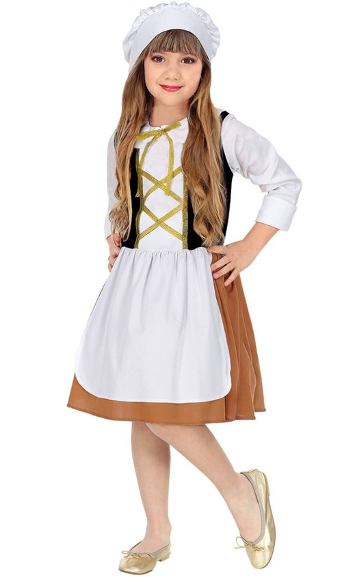 Costume carnevale Principessa Giulietta 6-8 Anni vestito per bambine