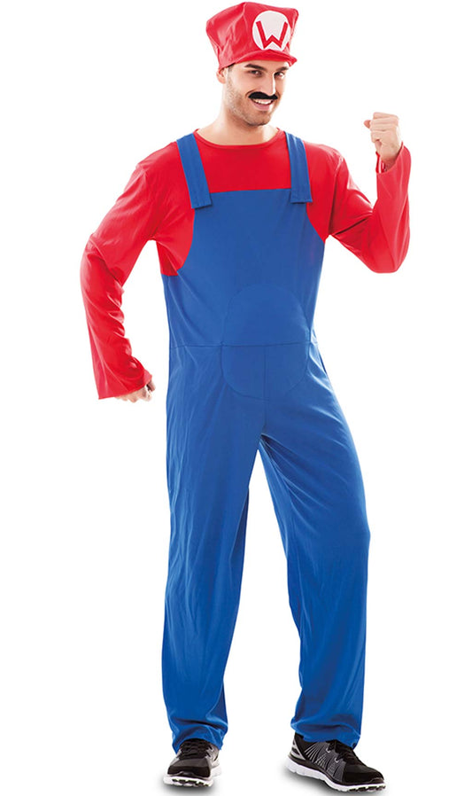 Disfraz de Super Mario Rojo para hombre I Don Disfraz