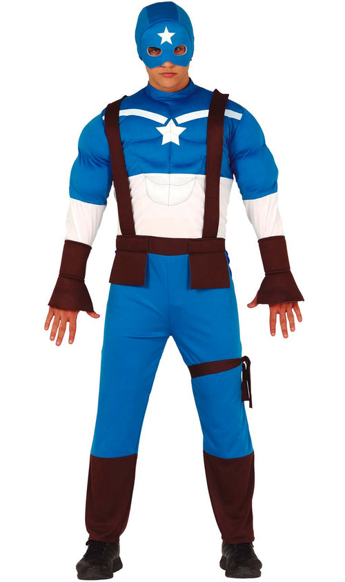 Costume da Supereroe Captain per adulto