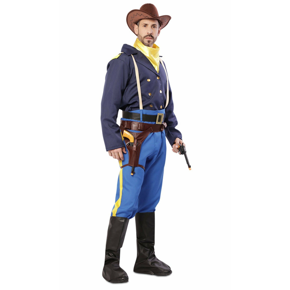 Adult COWBOY WAISTCOAT Wild West Fancy Dress Rodeo Costume Male Mens Brown Adult COWBOY WAISTCOAT Wild West Fancy Dress Rodeo Costume Male Mens Brown
