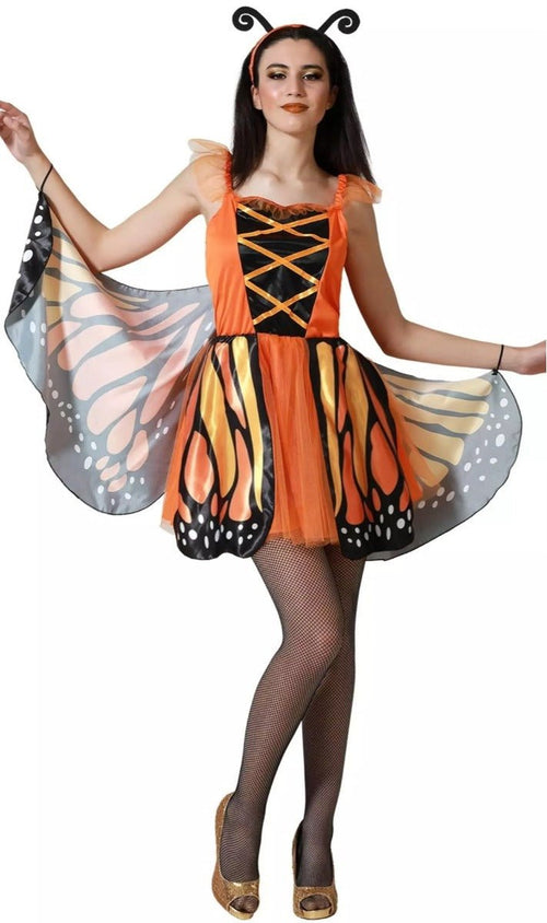 Costume da Farfalla Arancione adulti