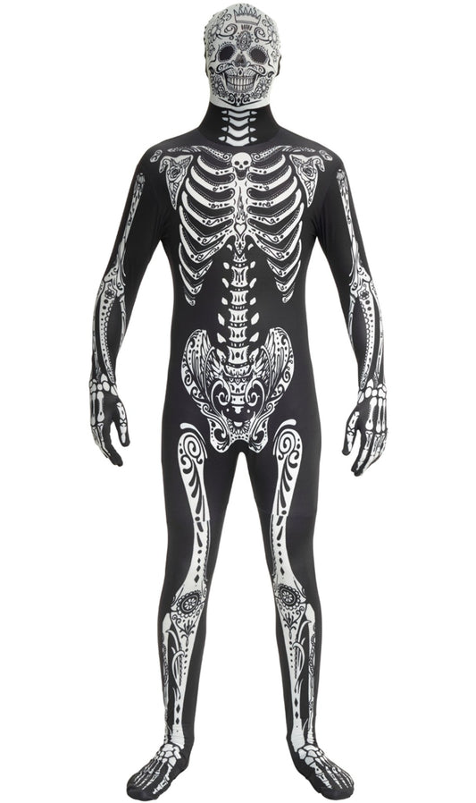 Disfraz Morphsuit™ Día de los Muertos para adulto I Don Disfraz