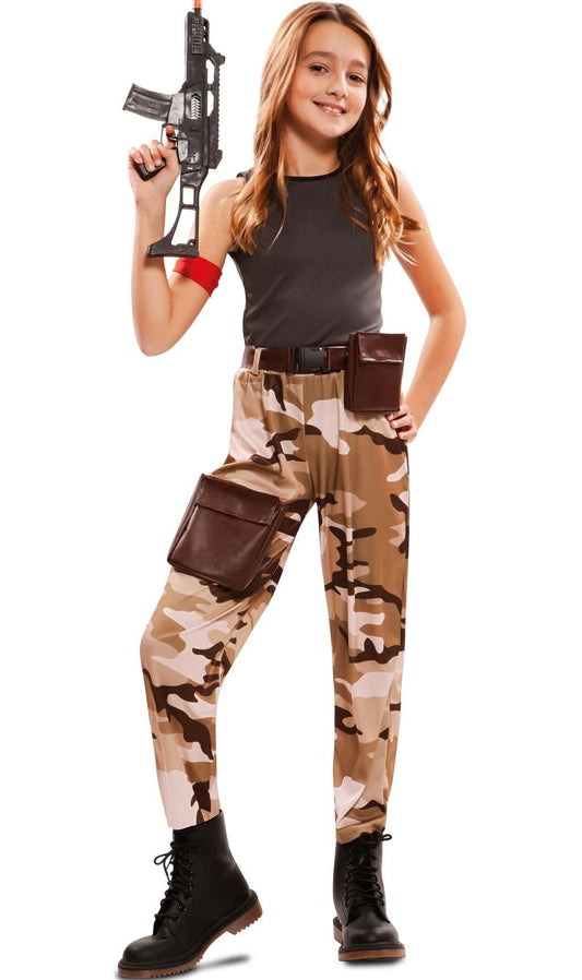 Disfraz de Militar Fortnite para niña I Don Disfraz