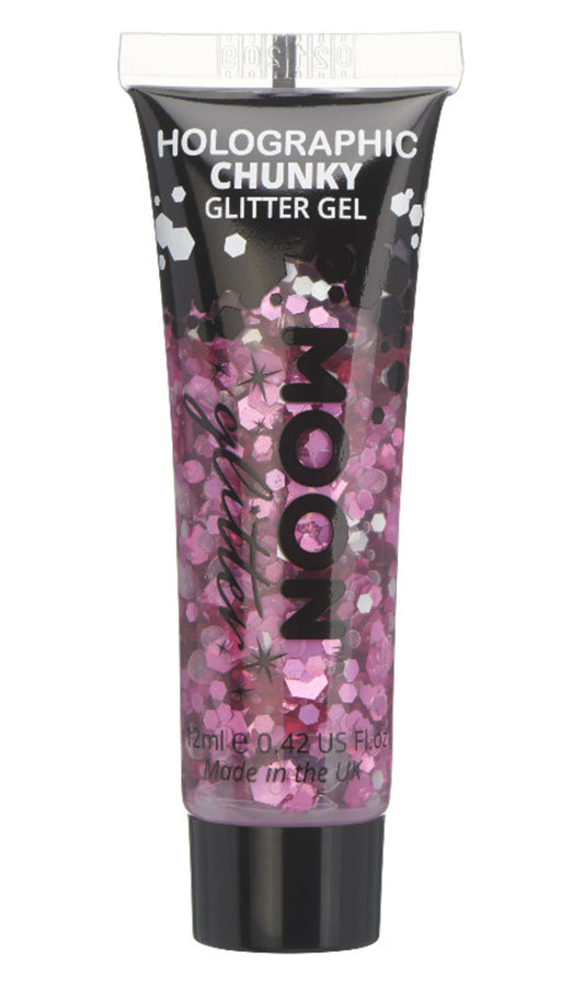 Glitter in gel rosa olografico