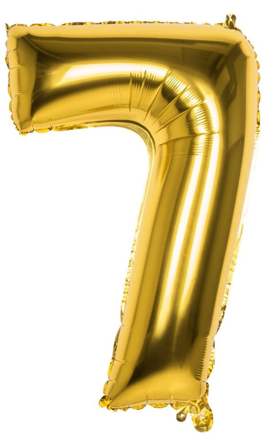 Palloncino Numero 7 Oro 86cm
