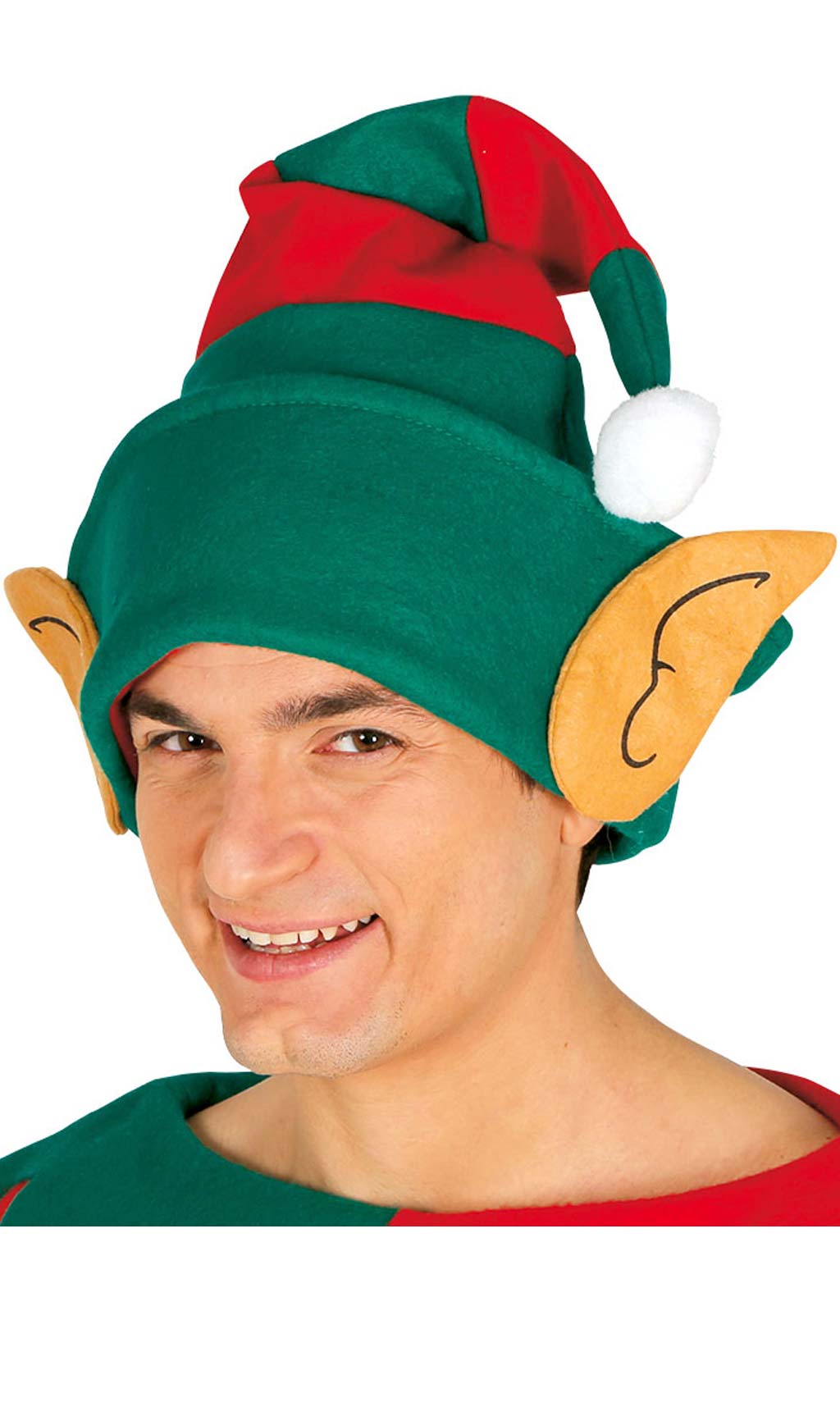 Cappello da Elfo Righe con Orecchie