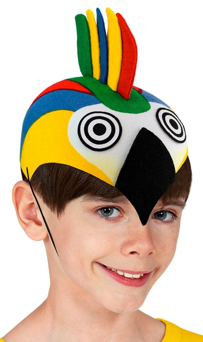Cappello da pappagallo multicolore