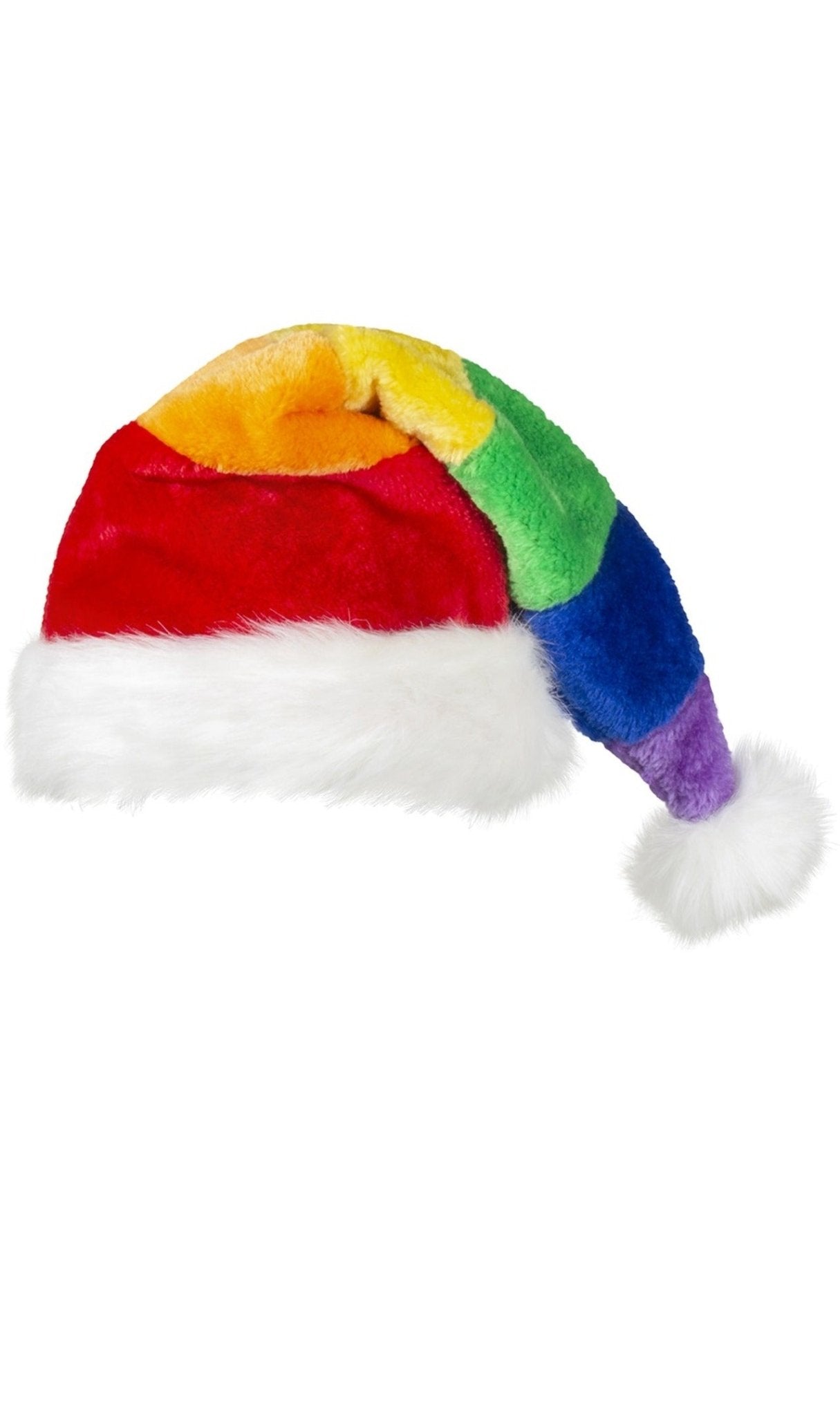 Cappello da Babbo Natale Arcobaleno