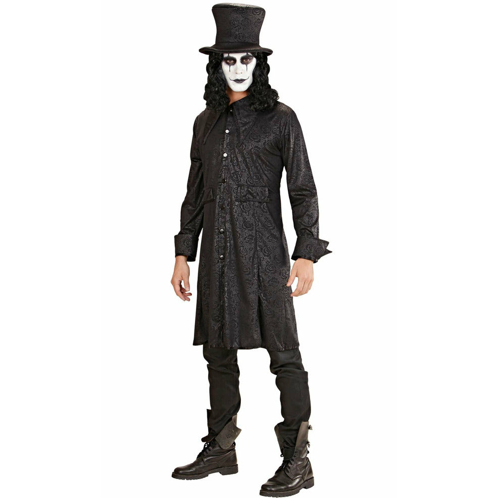Costume Stregone oscuro uomo per Halloween e serata di paura Costume Stregone oscuro uomo per Halloween e serata di paura