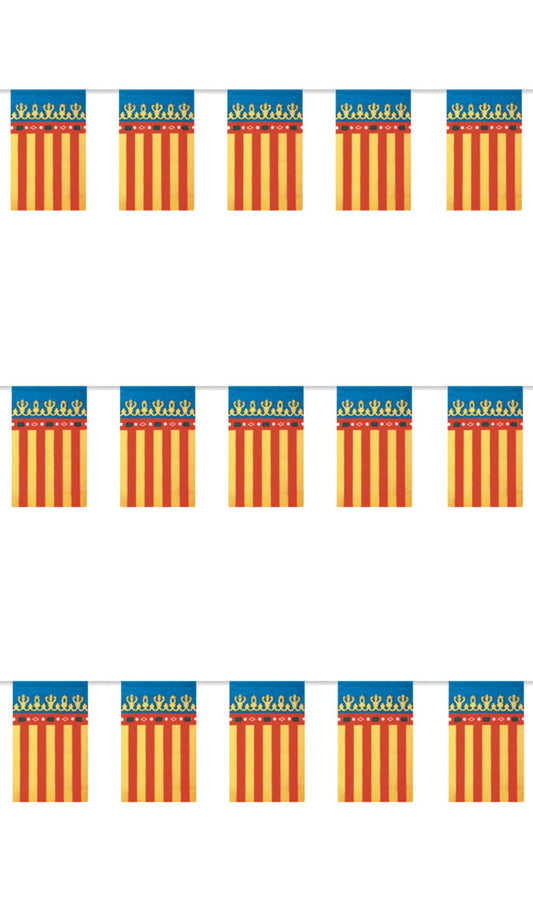 Festone di Gagliardetti della Comunità Valenciana