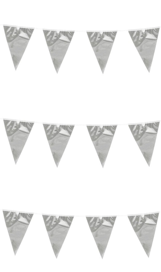 Festone triangoli argentati