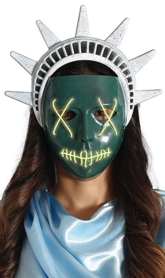 La maschera notte del giudizio Liberty con luce