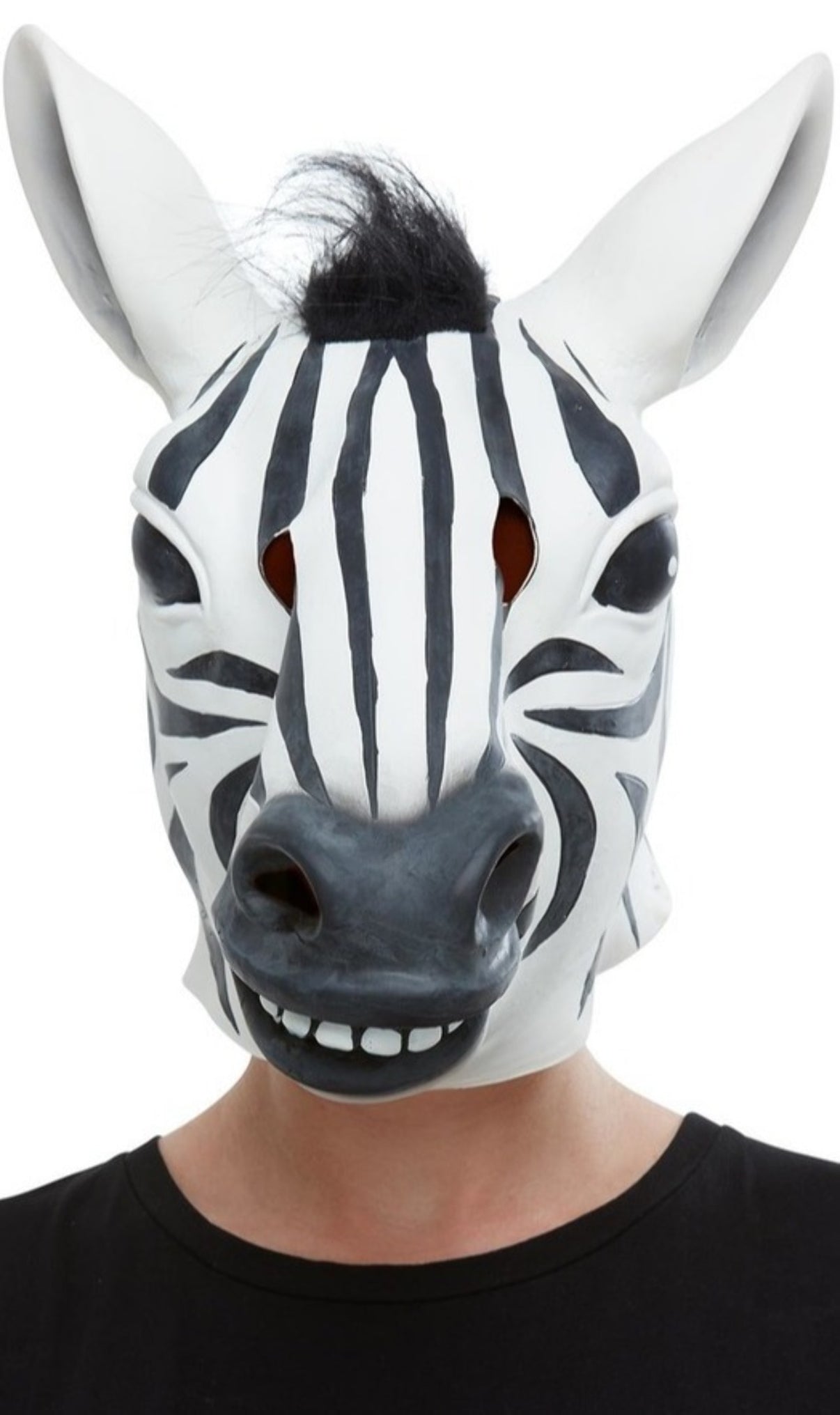 Maschera in lattice da Zebra a Righe per adulto Costumalia by