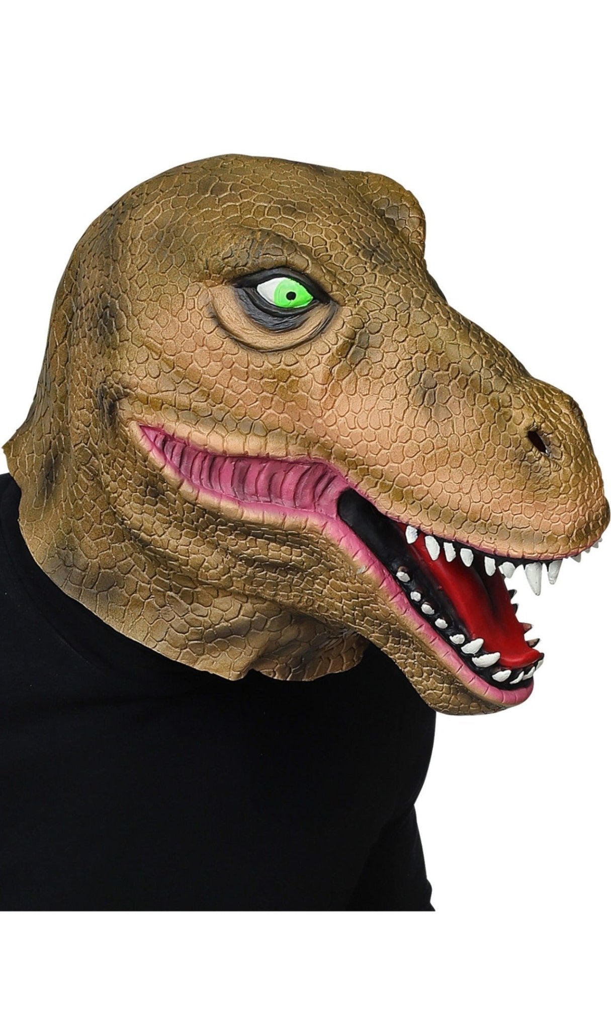Maschera in lattice da Dinosauro T-Rex per adulto