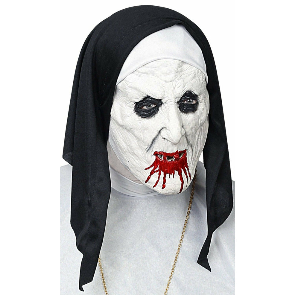 Costume Suora Spaventosa Aicerous Maschera Suora Spaventosa Halloween - Lattice, Taglia Unica, Per Feste Horror The Nun Costume - Foto 2