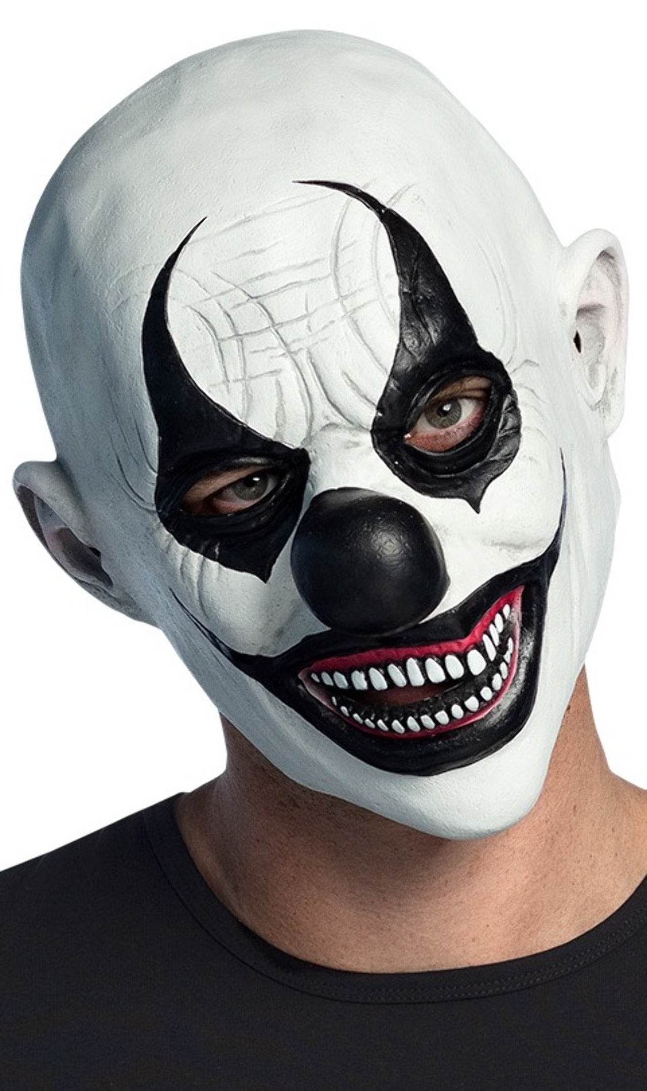 Maschera da clown pazzo in lattice