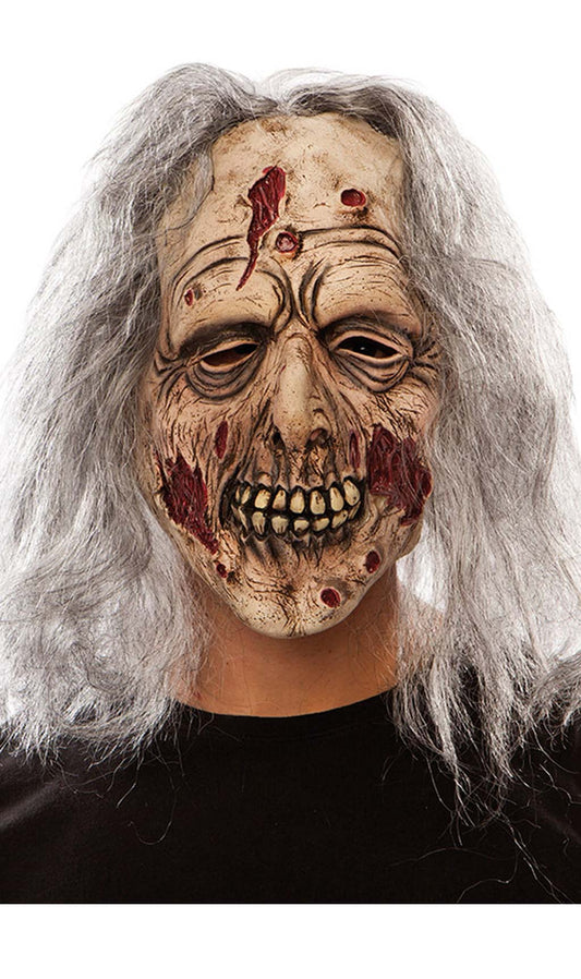 Maschera in lattice da Zombie con Pelo