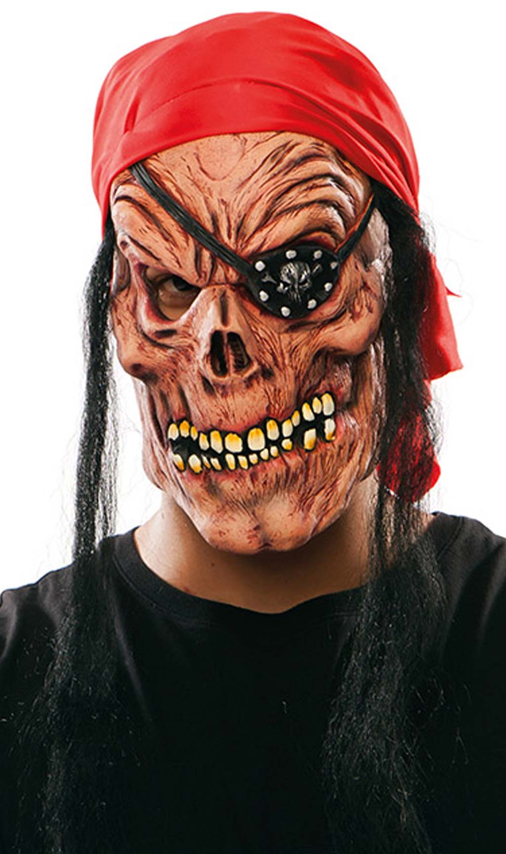 Maschera in lattice da Zombie Pirata con Benda