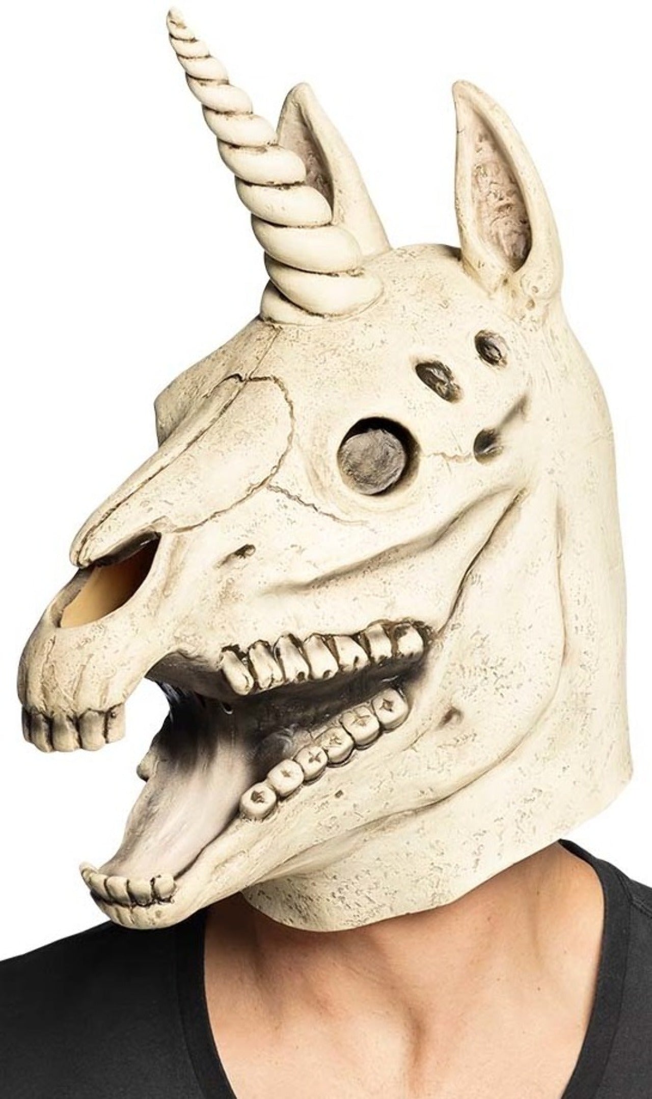Maschera in lattice di scheletro di unicorno