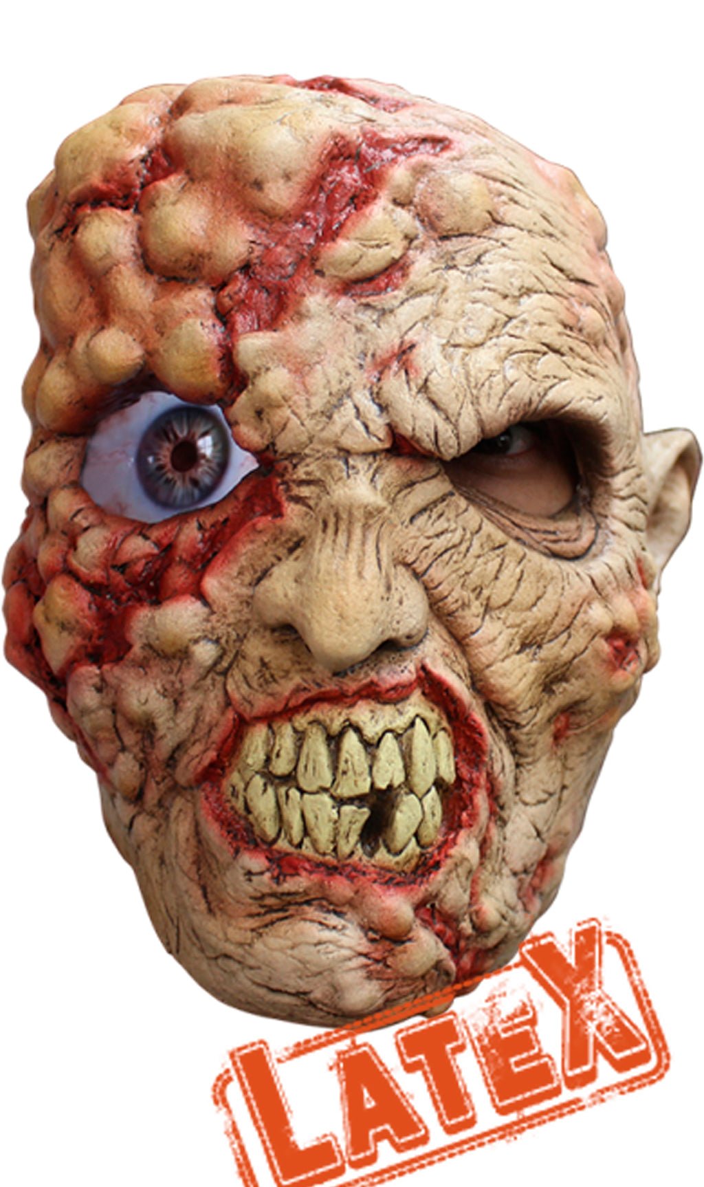 Maschera in lattice Zombie Pazzo Animata