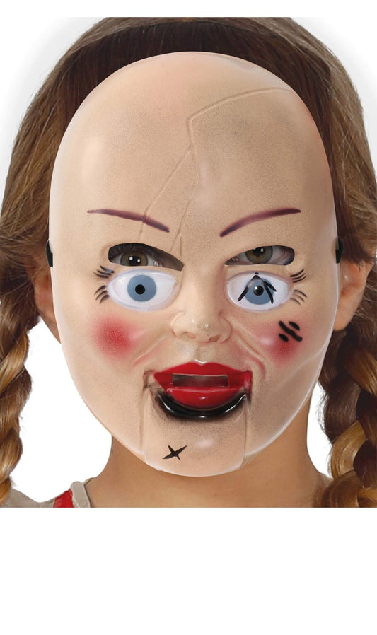 Maschera da bambola Annabelle infantile