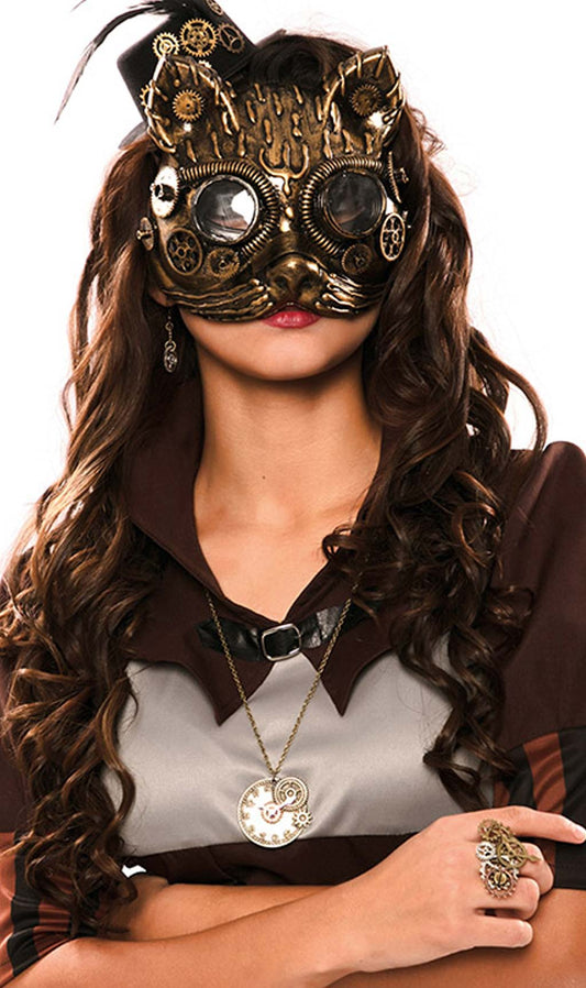 Maschera da Steampunk Felino