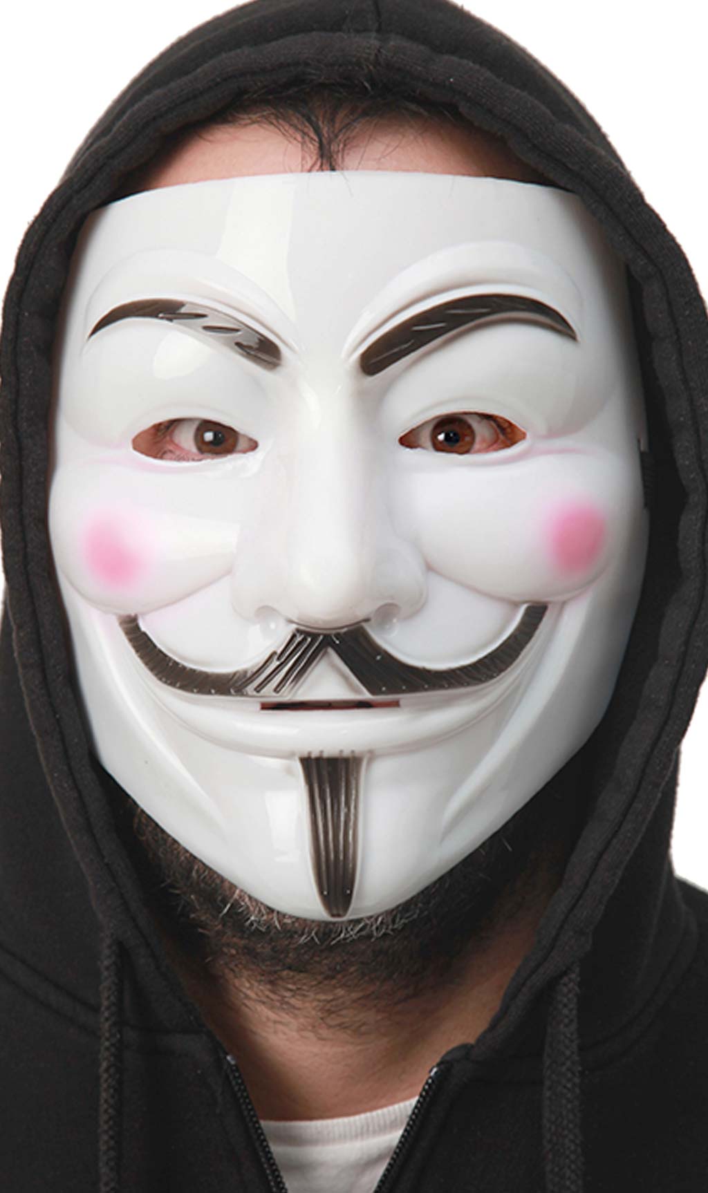 Maschera di V per Vendetta Bianca