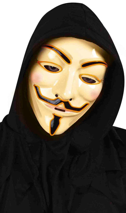 Maschera V for Vendetta con Luce