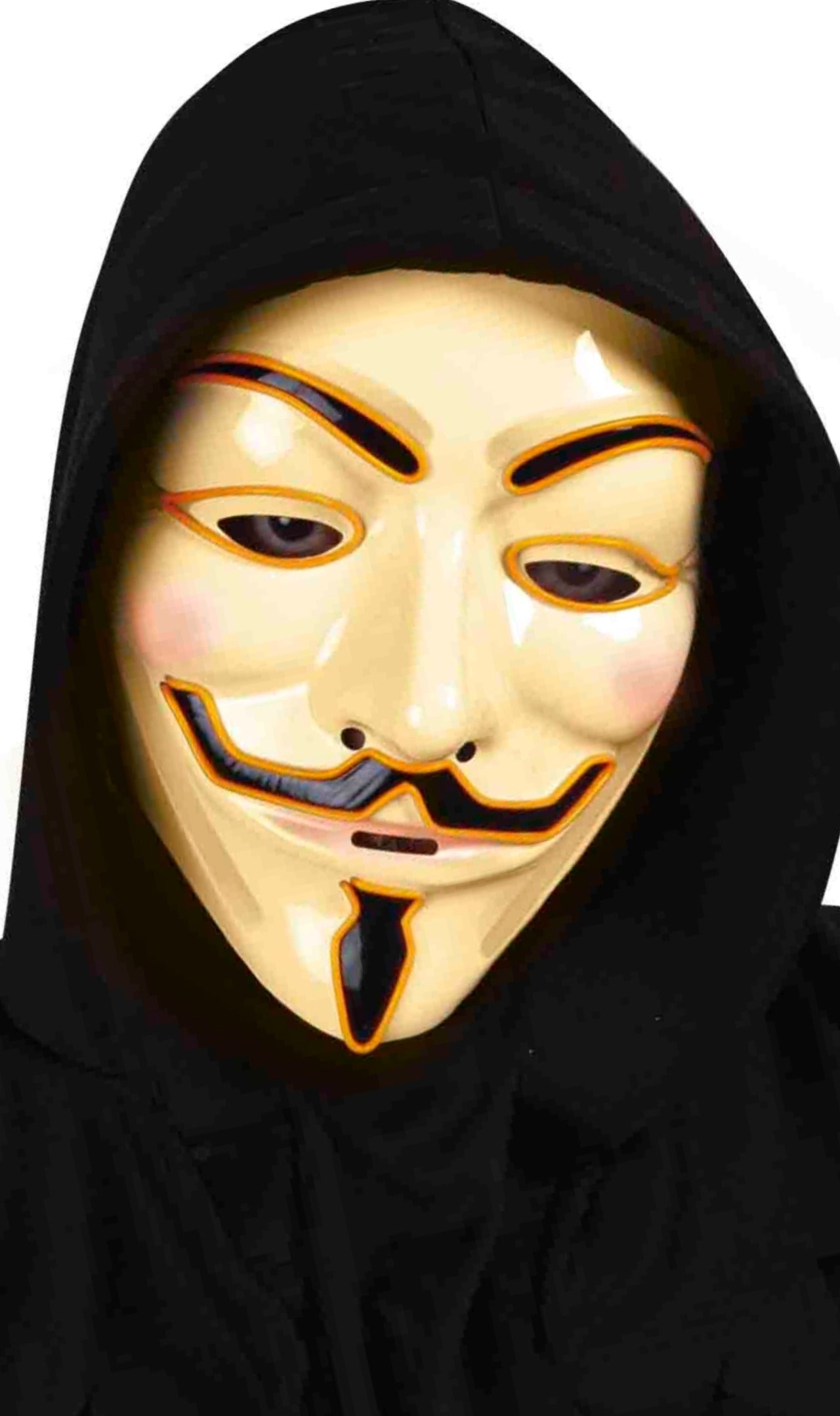 Maschera V for Vendetta con Luce