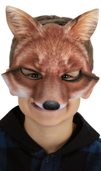 Maschera Volpe In Peluche - Mezza Maschera Per Carnevale E Feste - Foto 9