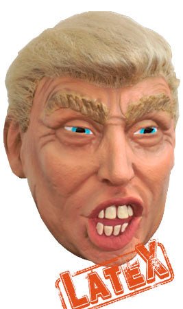 Maschera in lattice Donald Trump pelo per adulto