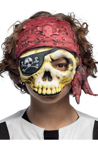 Maschera Zombie pirata Eva infantile