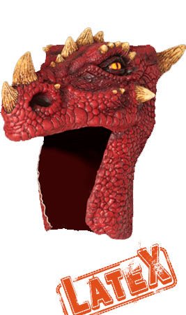 Maschera in lattice Drago Rosso