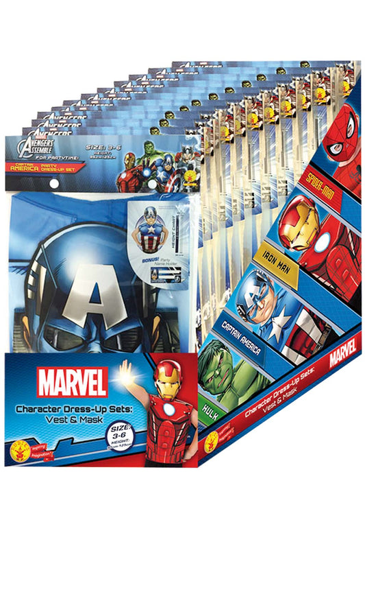 Pack de 4 Set da Supereroe Avengers™ bambini