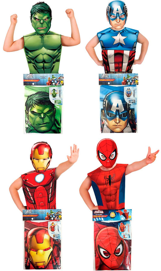 Pack de 4 Set da Supereroe Avengers™ bambini