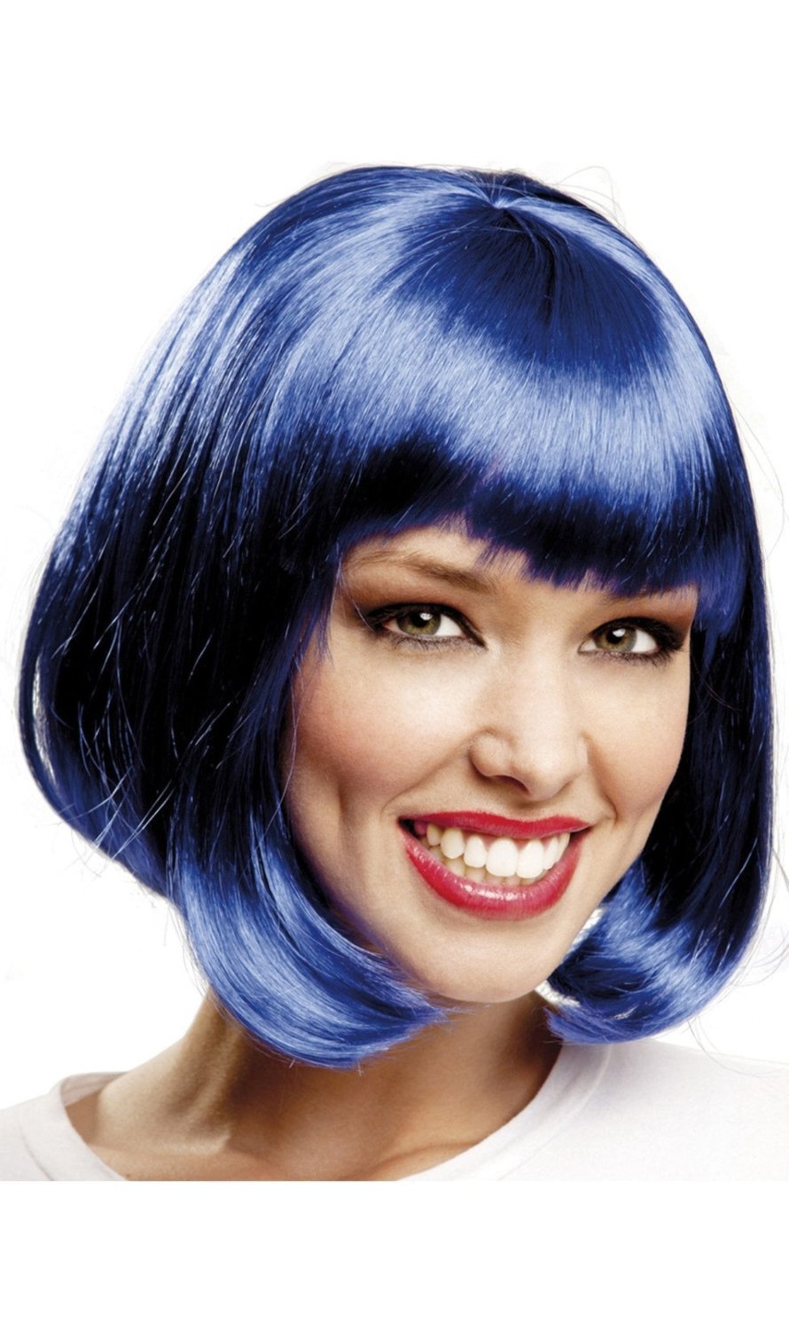 Parrucca Corta Blu