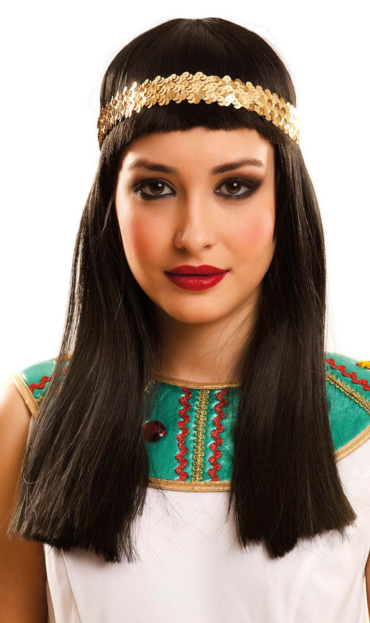 Parrucca da Egiziana Nera