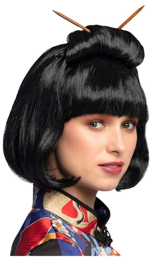 Parrucca corta da geisha