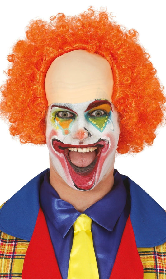 Parrucca da clown arancione