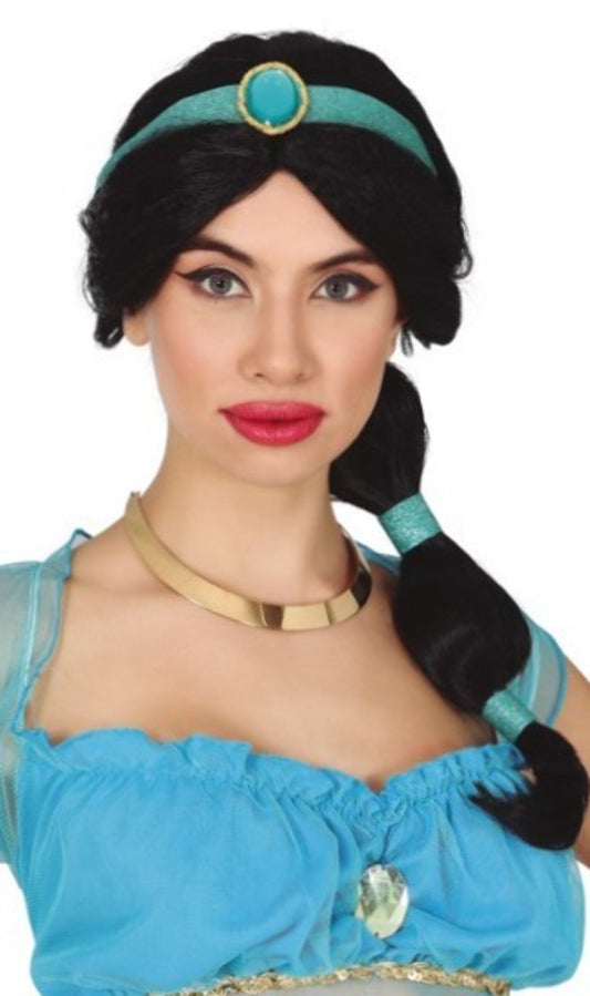 Parrucca nera da principessa Jasmine