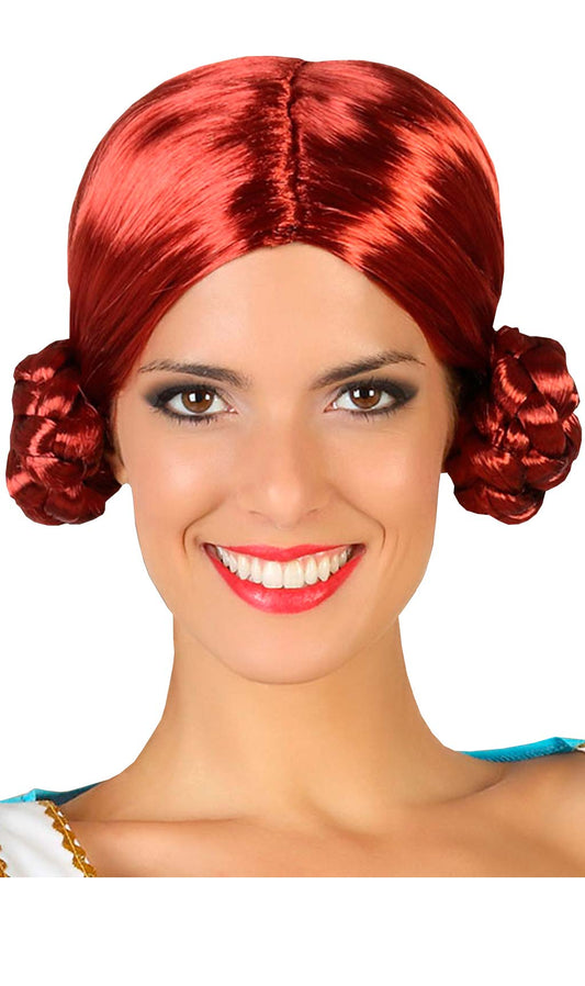 Parrucca Rossa con chignon