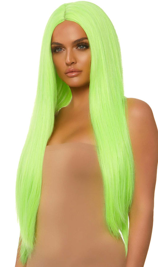 Parrucca Verde Lunga Deluxe