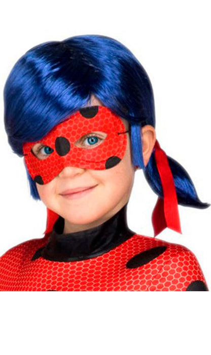 Parrucca e mascherina di Ladybug™ bambina