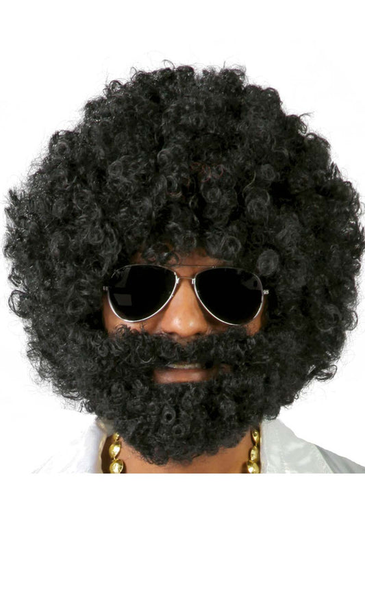 Parrucca e Barba Afro Extra